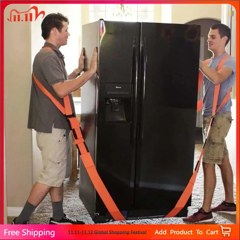 

Lifting Moving Strap,Heavy Objects Furniture Labor Saving Transport Belt, Easily Shoulder Wrist Carrying Strap,Home Move Tool