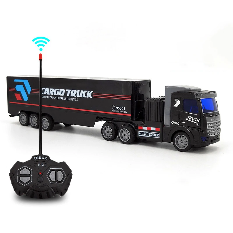 Transport RC Truck 1:48 Remote Control Car Engineering Vehicle Semi-trailer Radio Controlled Toys for Boys Kids Children\'s Gifts