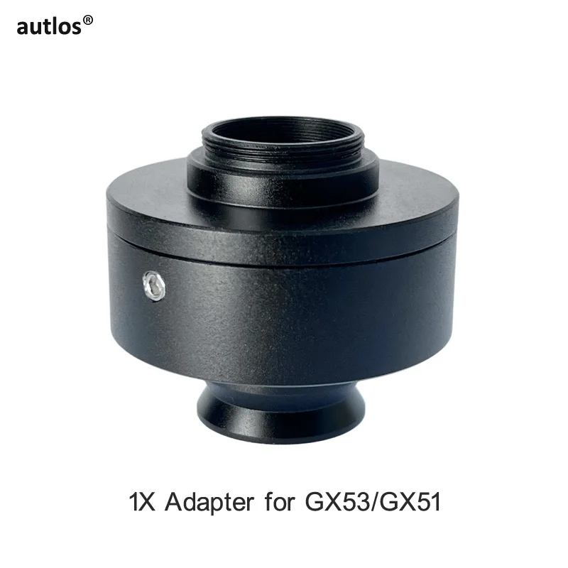 1X C-mount Camera Coupler CCD 25.4mm Microscope Camera Adapter for Olympus Inverted Microscope GX53 GX51