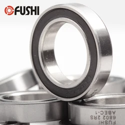 6802 2RS Bearing 15*24*5 mm ( 10 PCS ) ABEC-1 Metric Thin Section 61802RS 6802 RS Ball Bearings 6802RS