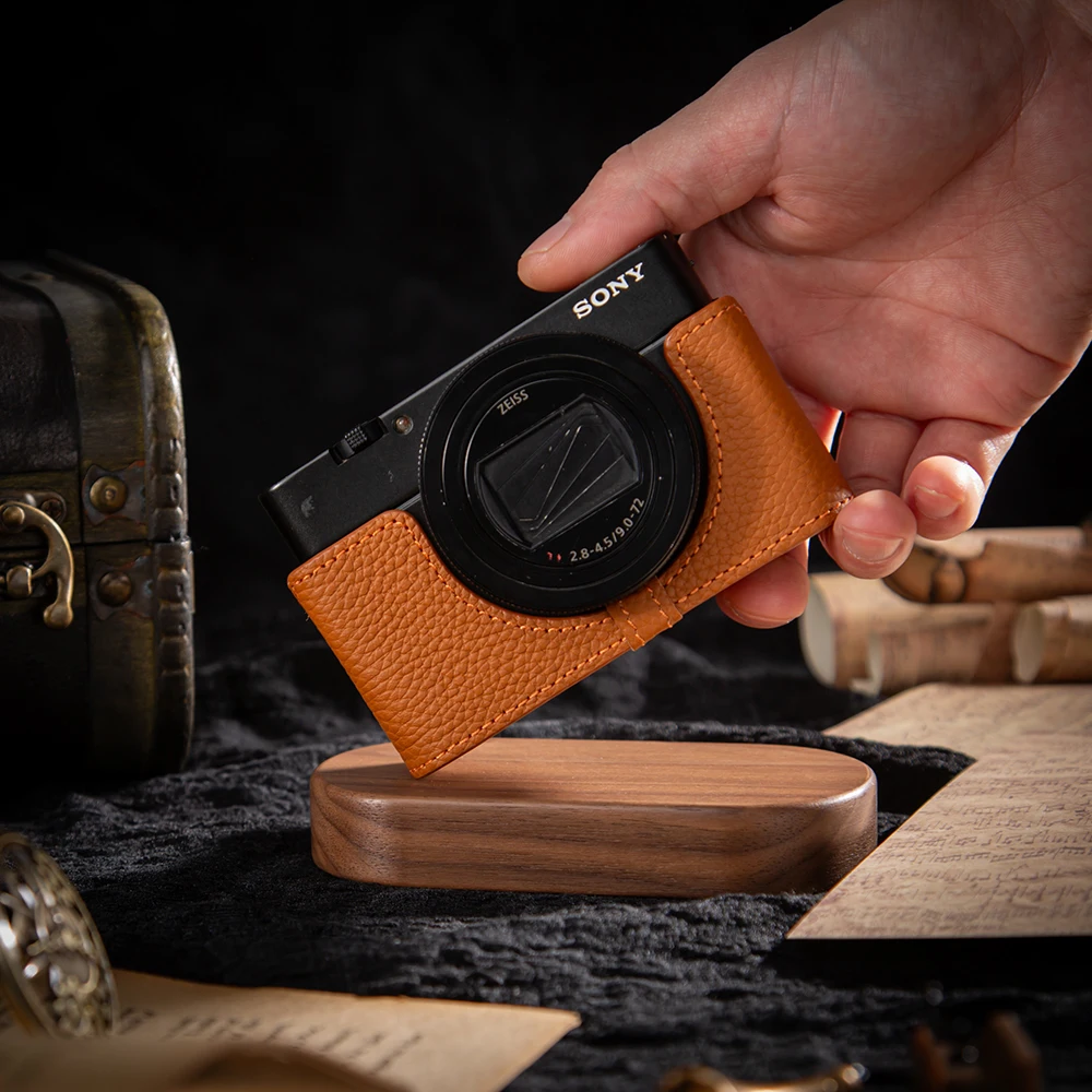 

Leather Camera Bag For Sony NEX-6/NEX-7 Case Protective Case Genuine Real Leather Camera Half Cover Protective Case Cover Bag