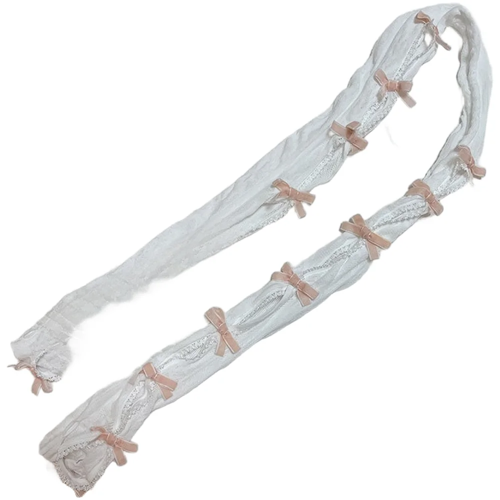 Breathable Fingerless Shawl Gloves Featuring Flocked Butterfly and Lace Details for Sun Protection and Light Coverage
