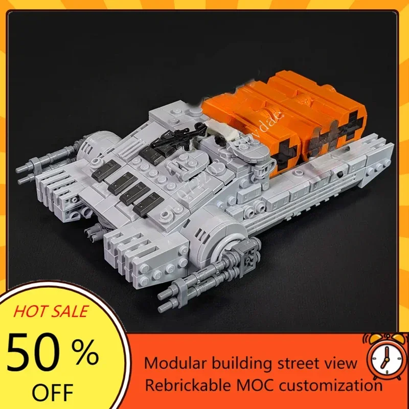 722PCS MOC WW2 Military Military Series Combat Assault Hovertank Destroyer Armored Car Model Custom Puzzles Educational DIY Gift