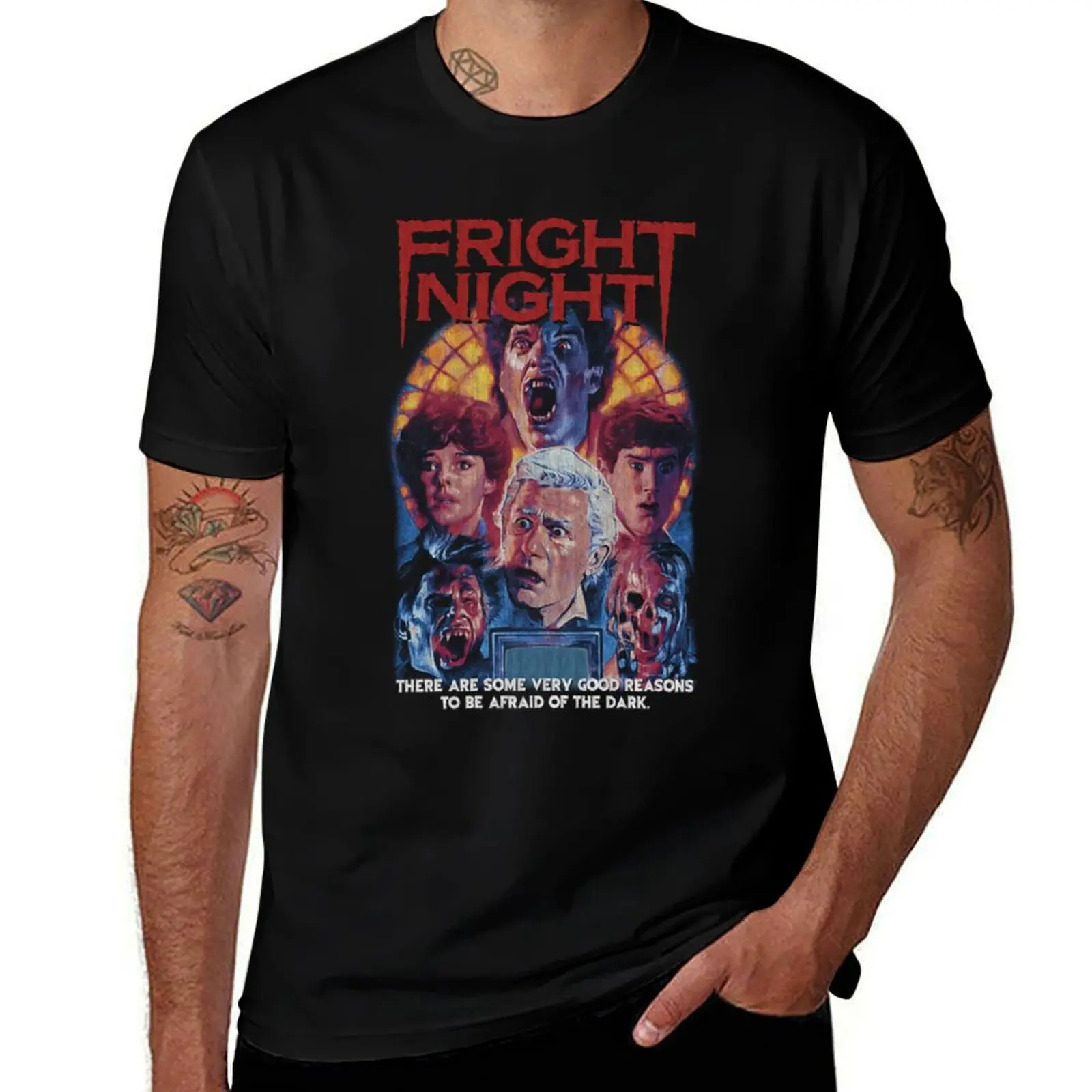 

Fright Night, Horror, Vámpiré T-Shirt Soft Lightweight Cotton T-Shirt