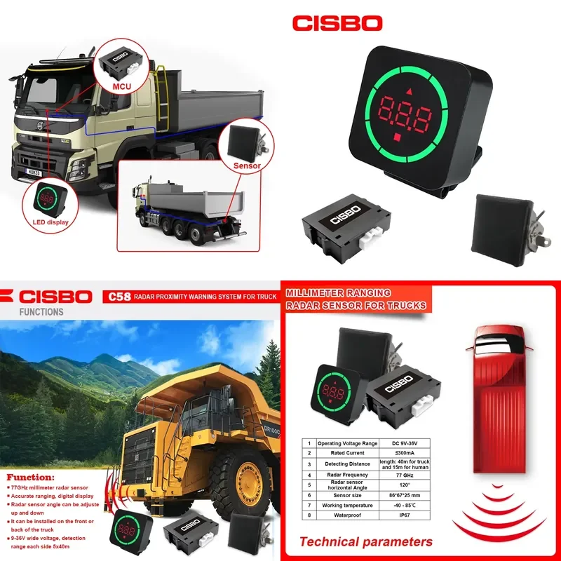 Truck Radar Bsis Blind Spot Information System Backup Blind Radar Detection System