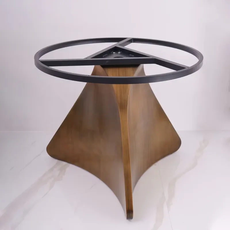 Brass Dining Table Base New Baroque Bronze Round Dining Table Base and Stainless Steel Bottom Gold Metal Base Side Table