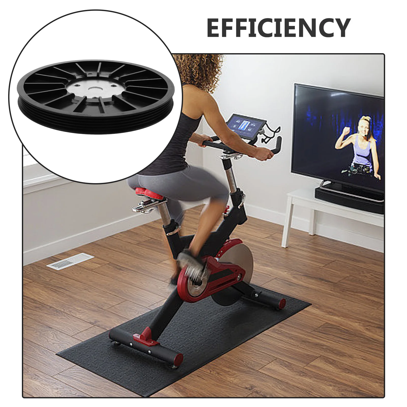 

Exercise Bike Belt Pulley Dynamic Cycling Belt Disc Drive Wheel 5Pk Indoor Fitness Bike Accessory Smooth Transmission