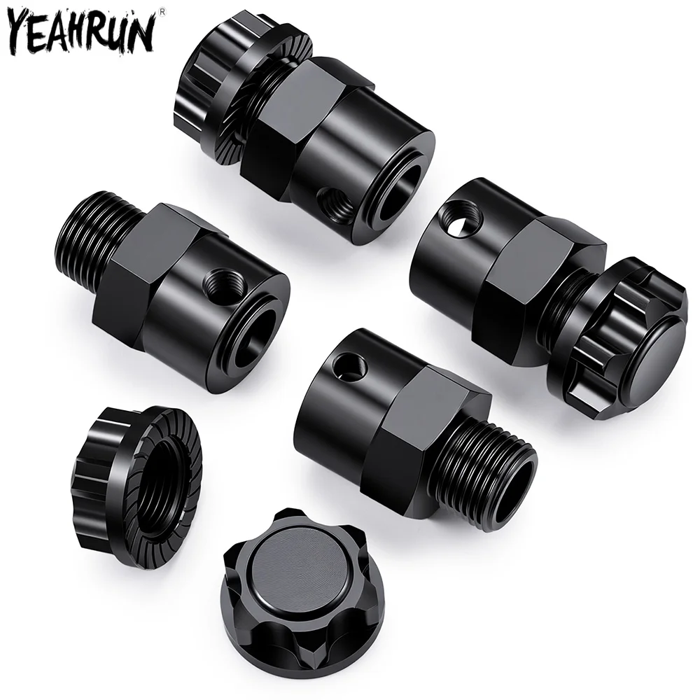 YEAHRUN Wheel Hex Hub Adapters Wider 10mm Extended Wheel Spacers for Axial SCX6 AXI05000 1/6 RC Crawler Car Upgrade Parts