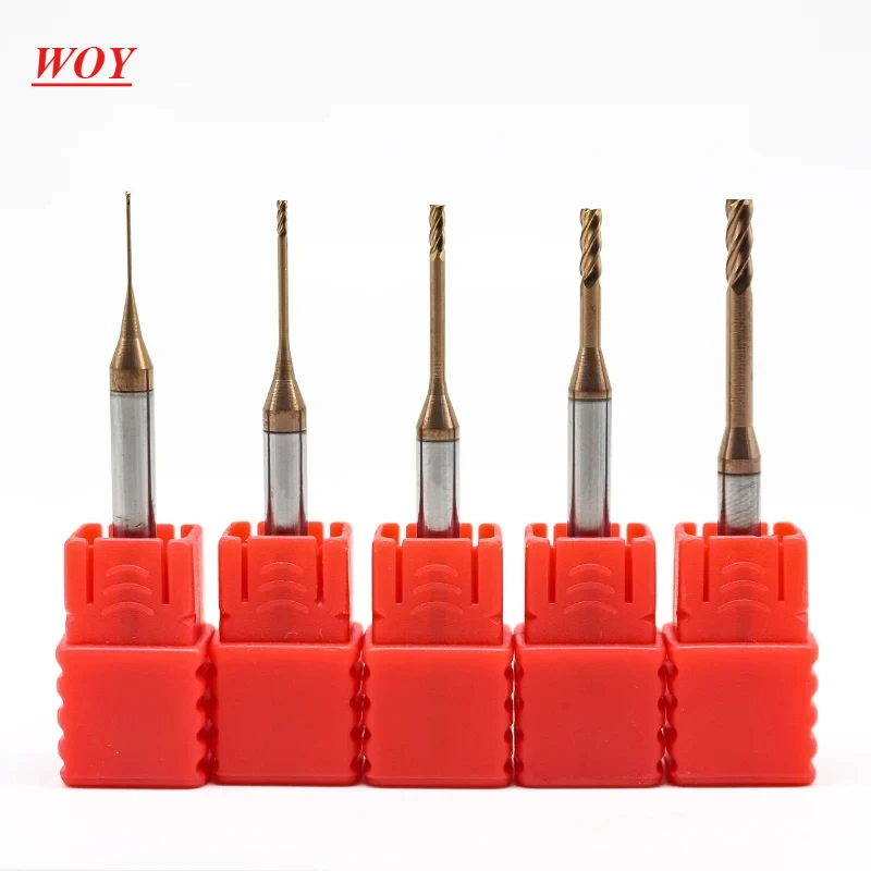 

WOY long neck end mill 4flutes CNC carbide milling cutters deep groove milling cutters mold steel long neck coated