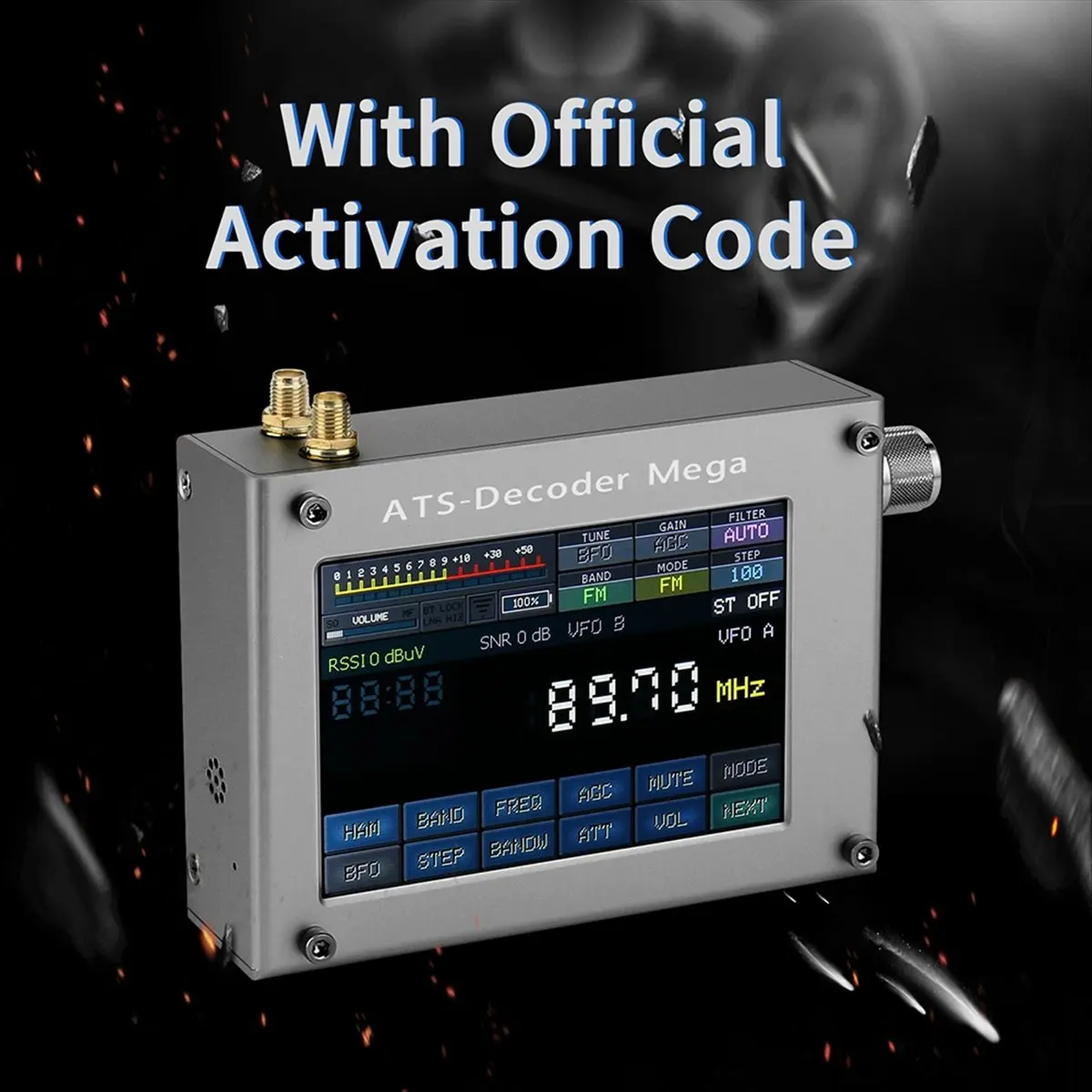 A86G NEW SDR Radio AM FM SYNC SSB CW DIGI Receiver ATS-Decoder Upgraded Version of ATS25 Max-Decoder W/ 4Inch Color Screen