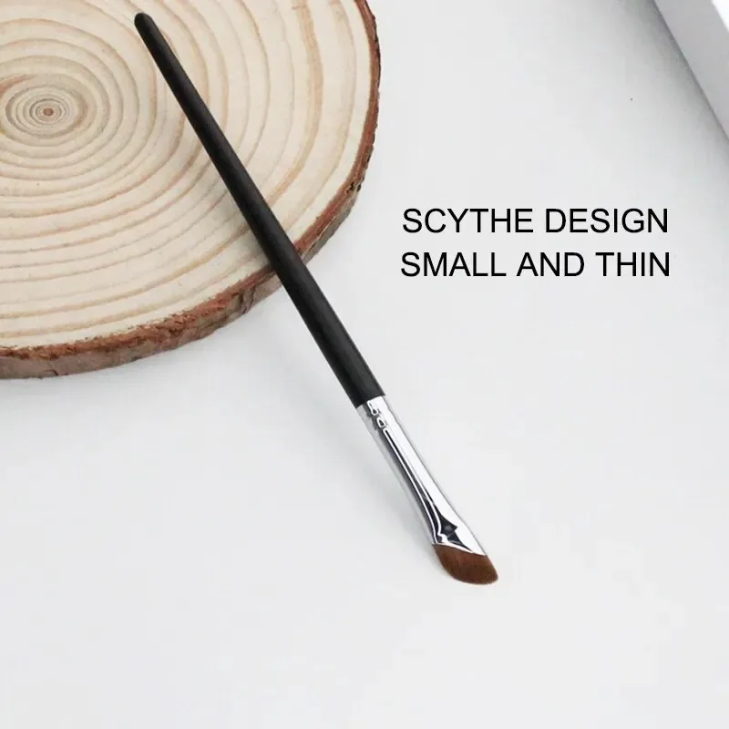 Lidschattenpinsel, ultradünn, Sichel, diagonal, Make-up, horizontale Seidenraupen-Augenbraue