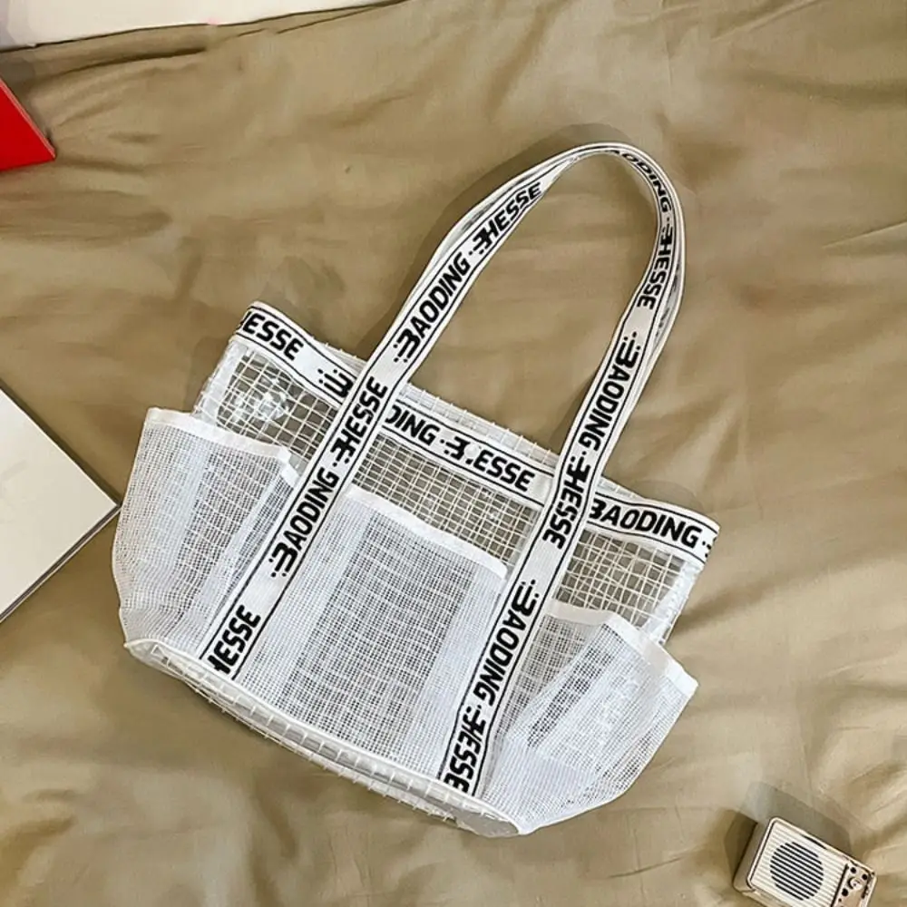 Portable Waterproof Swimming Storage Bag Transparent Dry and Wet Separation Beach Bag Multi-pocket Makeup Bag Travel