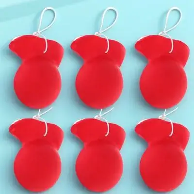 6 pezzi di naso da clown rosso per adulti, accessorio per costume da clown, vestibilità elastica e confortevole, per cosplay, spettacoli teatrali, feste