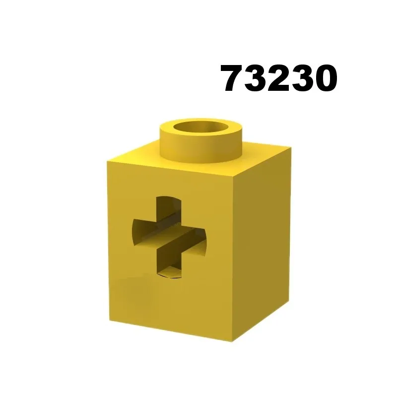 

10pcs Building block part 73230 1x1 with shaft hole brick compatible with science and education splicing loose parts