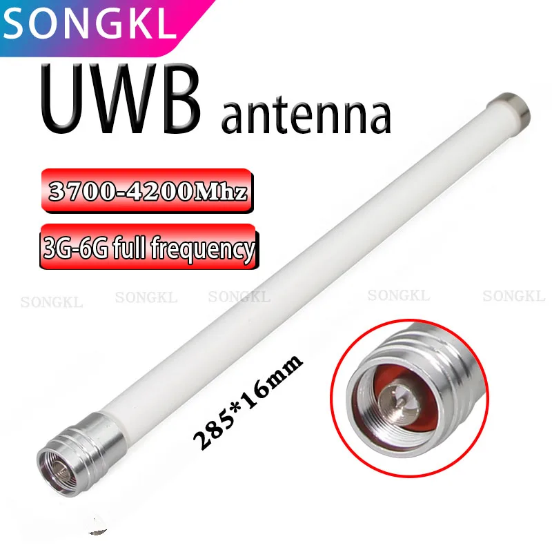 

UWB antenna 3.4-3.7-4.2-4.9g-5G-6G omnidirectional base station positioning high-gain fiberglass waterproof antenna NR channel