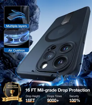 360° skrytý kovový magnetický stojánek pro MagSafe iPhone 16 15 14 13 12 Pro Max Plus 16Pro 16Plus iPhone 16 Mag Safe kryt na telefon 10 nejlepší prodej MagSafe pro iPhone 14 Pro Max - №9