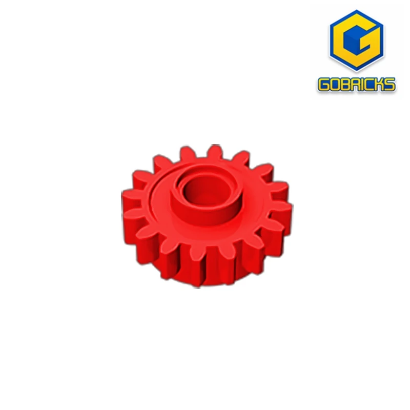 Gobricks GDS-1402 técnico, engrenagem 16 dente com embreagem compatível com lego 6542 crianças brinquedos monta blocos de construção tecnologia