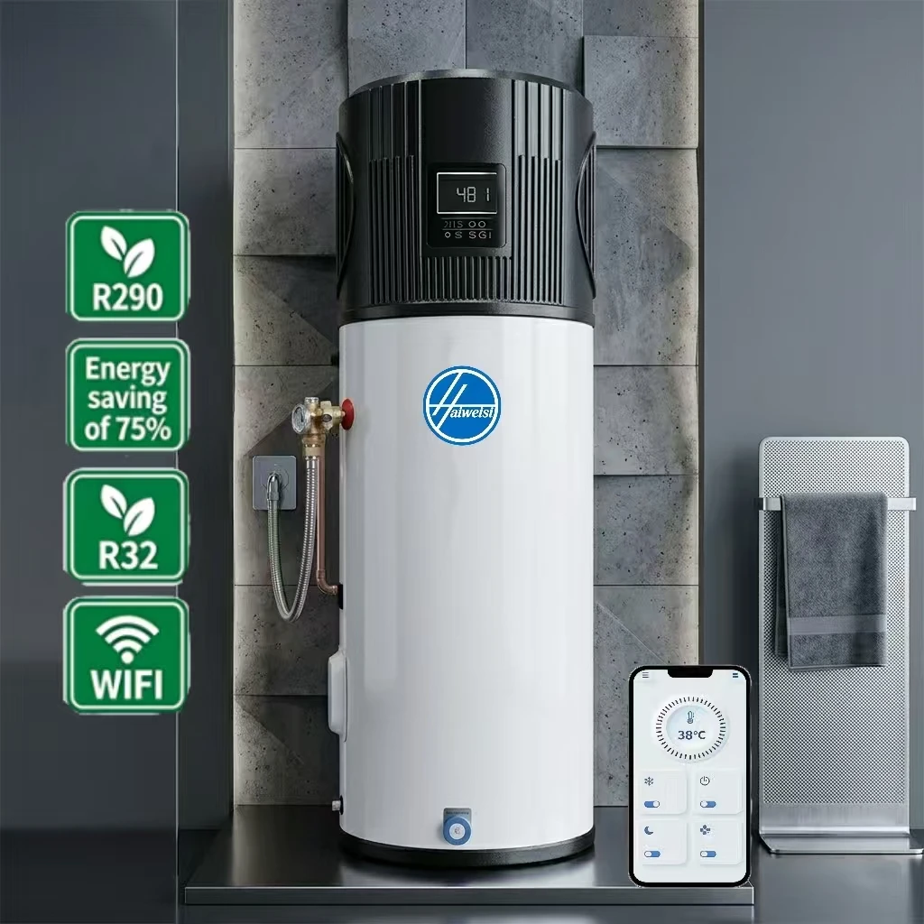 R290 300L Electric Outdoor High Efficiency App-Controlled Intelligent Temperature Control Metal Air Source Heat Pump Hotel