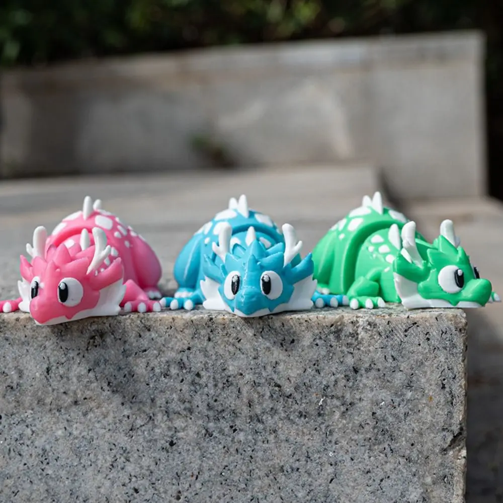 

Joint Movable Frost Dragon Mobile Toy Cartoon Animal Frost Dragon 3D Printing Doll Realistic Figurine 3D Printing Frost Dragon