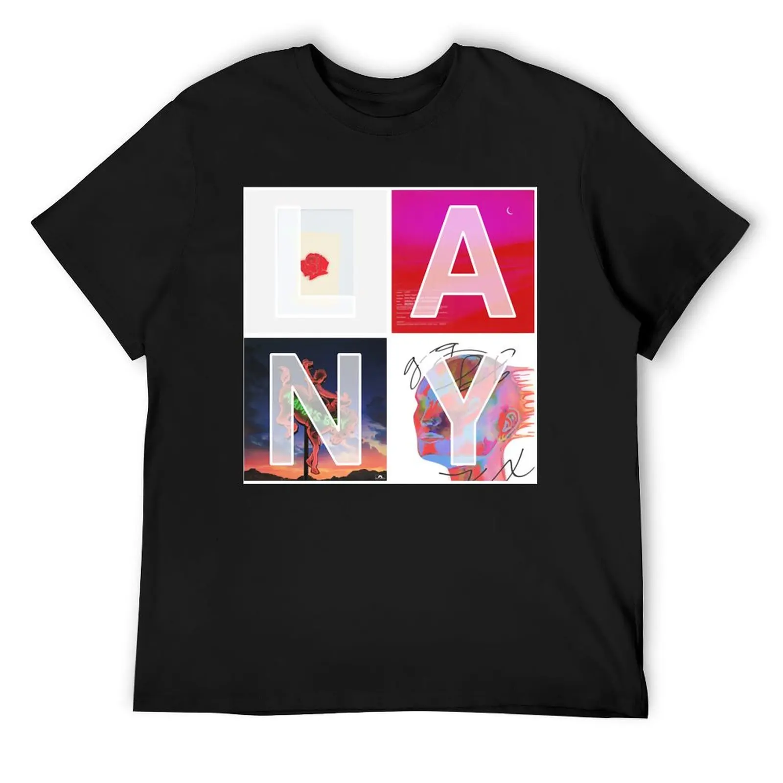

LANY album mosaic Classic T-Shirt Man t-shirt Aesthetic clothing fashion shirts oversized graphic tee men tshirt