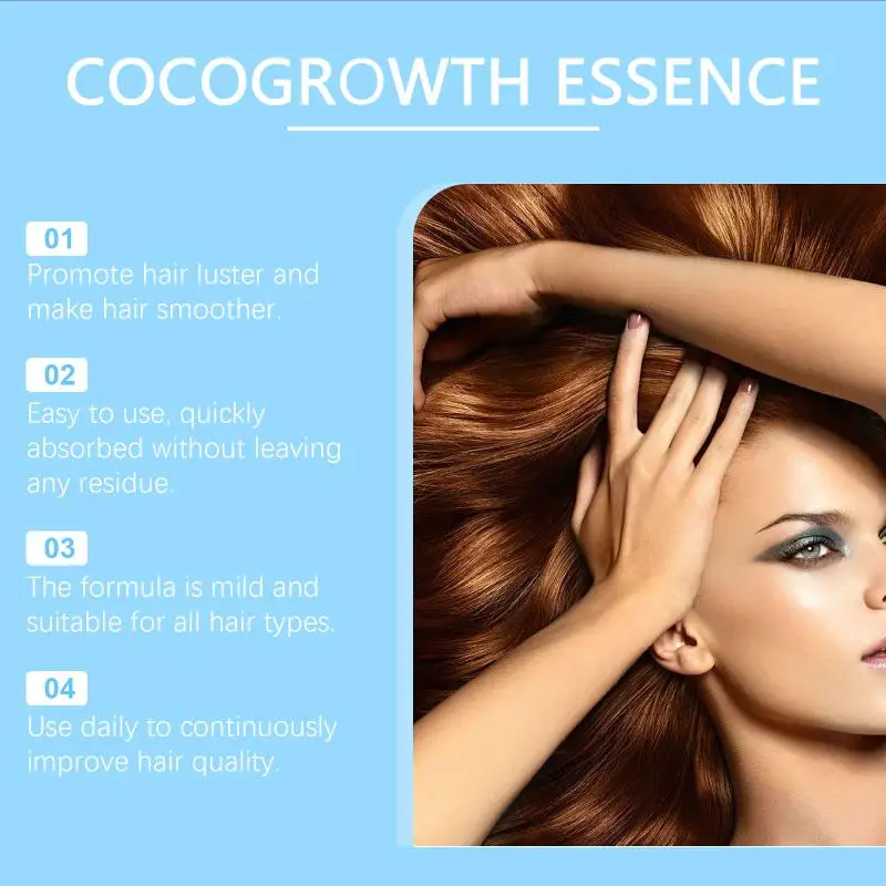 Hoegoa Coconut Oil Hair Care Cream, Hair Care Hair Moisturizes, Nourishes, Fluffs And Softens Hair Mask