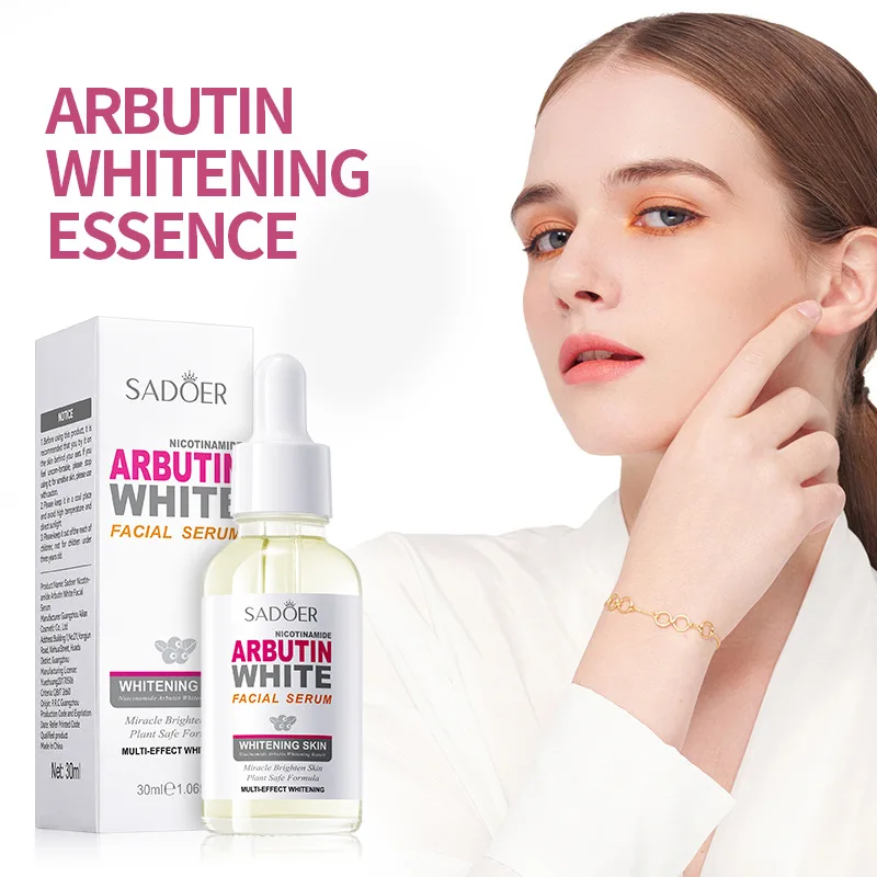 3 pçs arbutina iluminando soro facial hidratante brilho endurecimento rosto soro essência facial cuidados com a pele