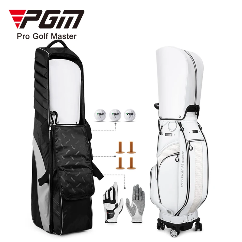 PGM HKB013 custom golf bag travel cover durable padded golf club travel bag with wheels