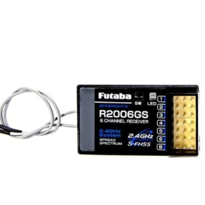 1pcs for Futaba R2006GS 2.4G S-FHSS 6Channel High-Voltage Receiver Futaba T8J 18MZ 14SG Remote Control Receiver For Planes Parts