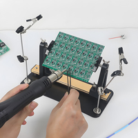 NEWACALOX 360° Rotated Magnetic Adjustable Circuit Board Holder Soldering Helping Hand for Clamping PCB/Desoldering/Soldering