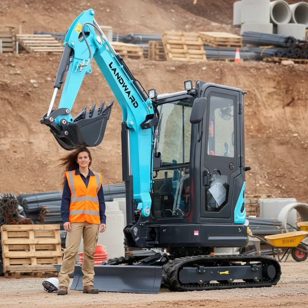 

LANDWARD 2.5 Ton Small Euro 5 Crawler Excavator Multipurpose Agricultural Hydraulic Diesel Mini Digger Best Selling Customized