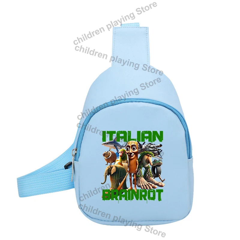 الإيطالية Brainrot سلسلة الكتف حقيبة كروسبودي الساخن AI الحيوانات أكياس الصدر الصغيرة لطيف الحلوى المحفظة تخزين الحقيبة هدايا عيد الميلاد