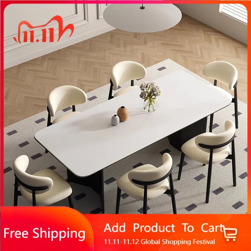 

Postmodern Restaurant Dining Table Chairs Wood Center Extending Dining Table Balcony Living Room Trendy Muebles Trendy Furniture