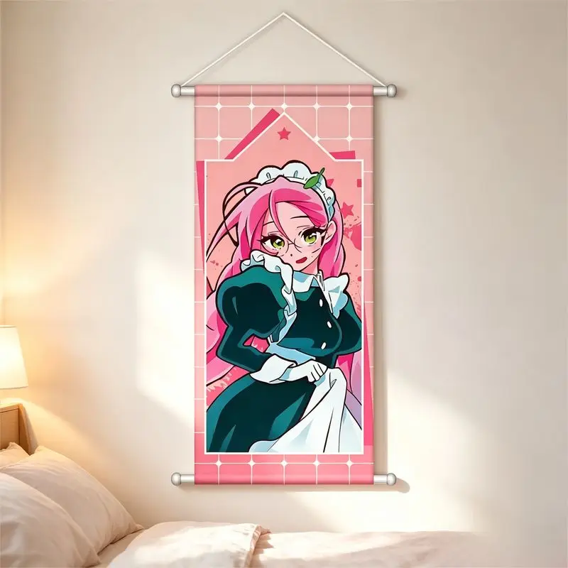 VIKAMA Japanische Alien Stage Anime Wandteppich Hängende Comic-Wanddekoration für Schlafzimmer, E-Sport-Raum und Heim-Atmosphäre – Detail 3