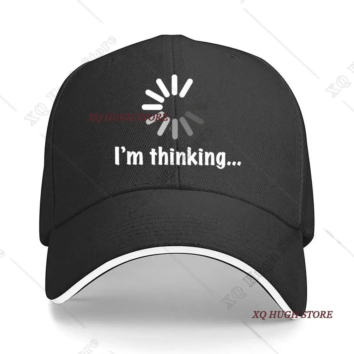 Thinking Spinner Circular Progress Marks Graphic Hip Hop hat Fashion Outdoor Sports Sandwich Baseball Cap