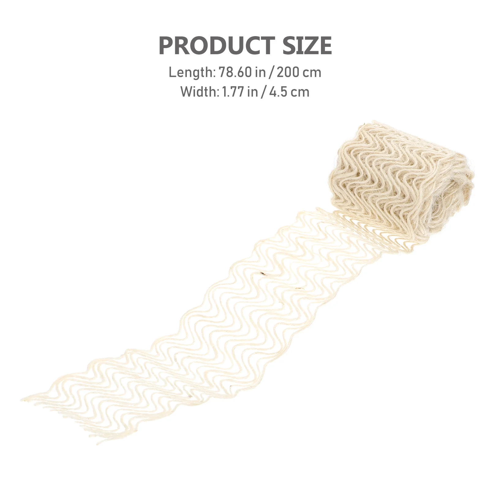 

2 Pcs Handbook Decoration Sewing Articles for Craft Jute Trim Scrapbook Rustic Decorations Scrapbooking Handmade Rope Material