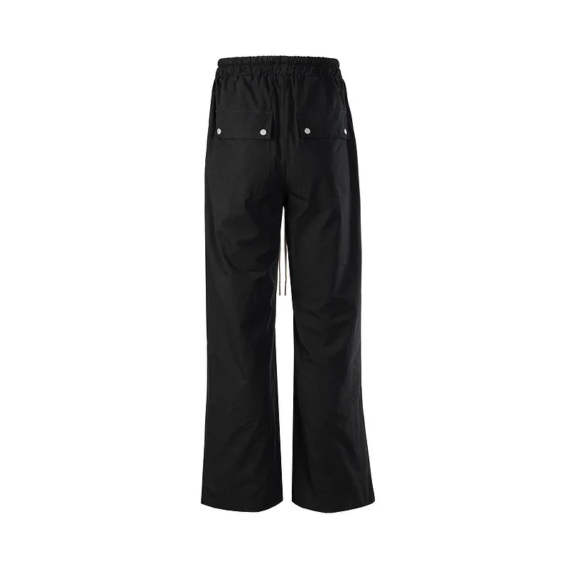 Sarouel cargo décontracté pour homme, pantalon de survêtement noir, vêtements gothiques, rue haute, été, long