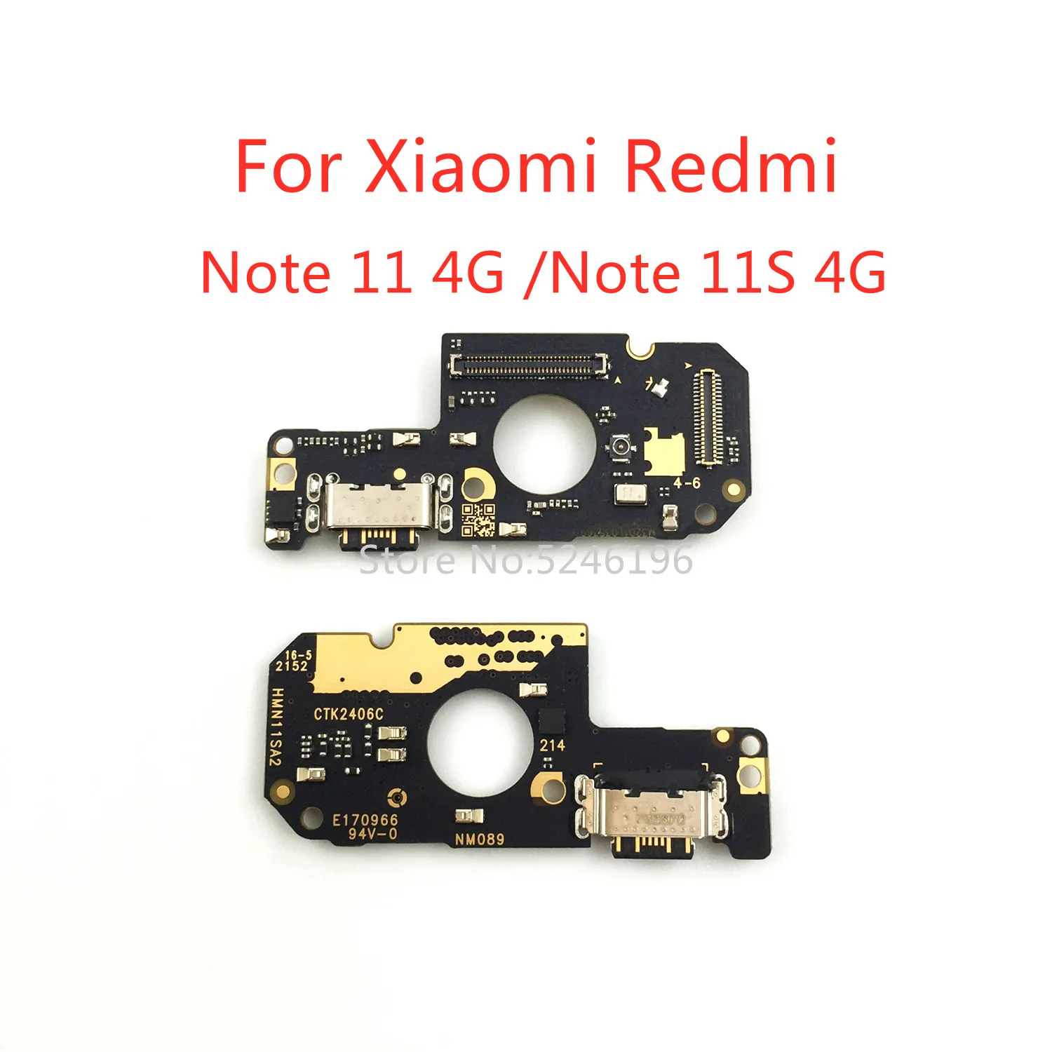 

1pcs USB Port Connector Dock Charging Board Flex Cable For Xiaomi Redmi Note 11 4G Xiaomi Redmi Note 11S 4G Replace Parts.