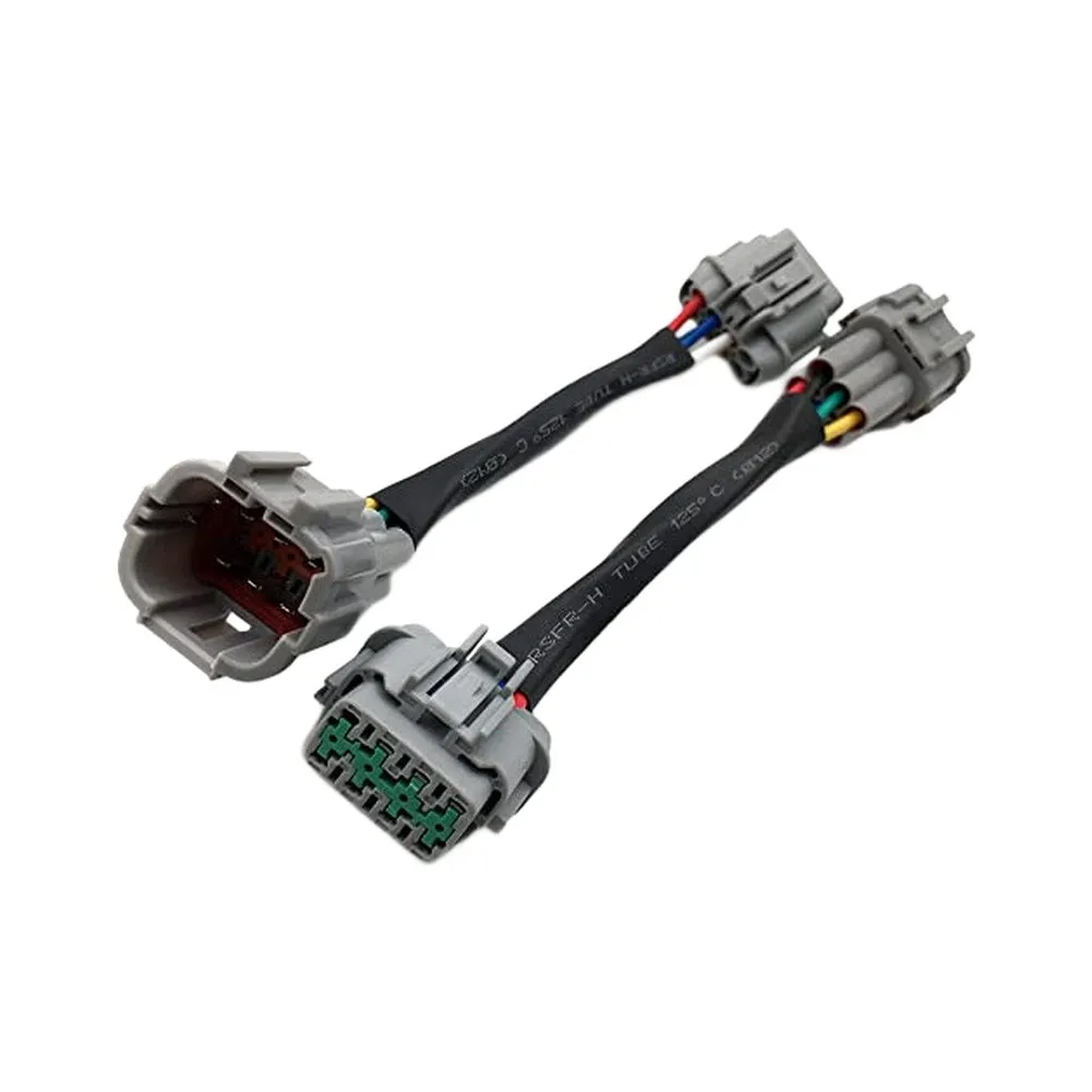 6-Pin Fuel Injector Connector Wire Harness For For Denso For Smart Piezo High Pressure Injection Pigtail Cable Black Automotive