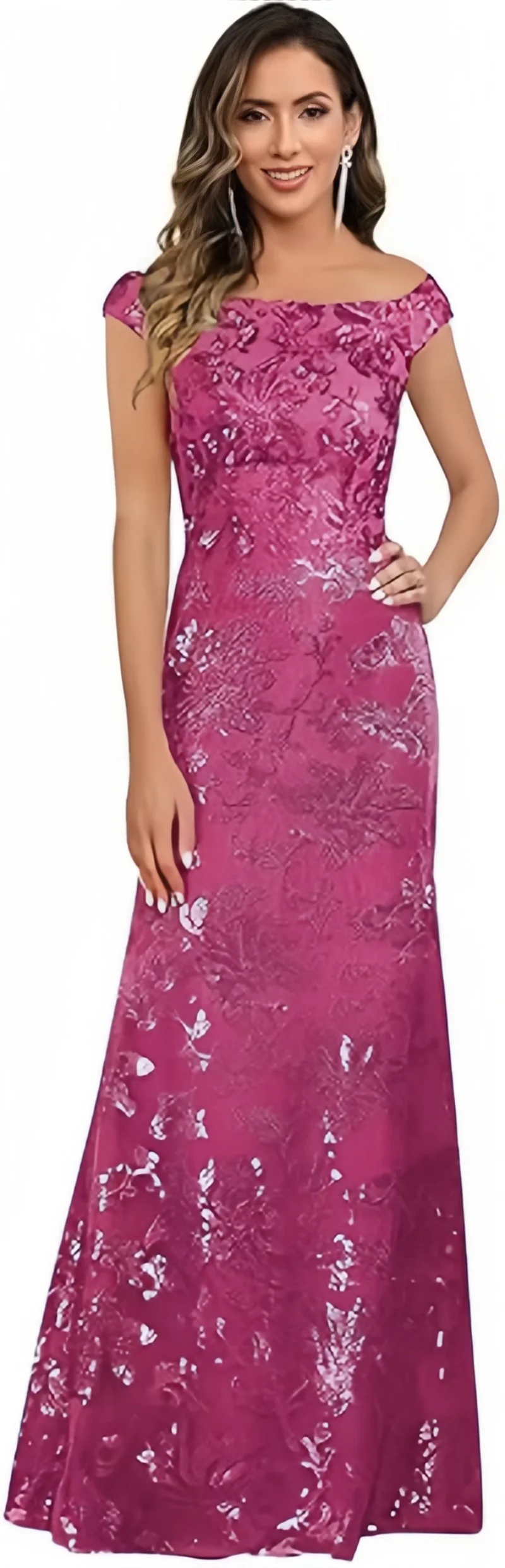 Mangas casquillo vestidos para madre del novio apliques de encaje de lentejuelas sirena vestidos de novia para madre vestido de noche Formal largo para mujer