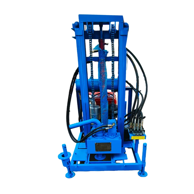 25HP Diesel-Powered Hydraulic Portable Well Drilling System with Depth Gauge & Safety Features Max.200m Depth