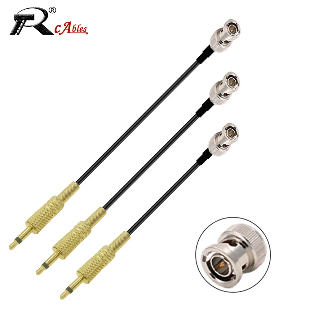 

BNC Male to 3.5mm Mono 1/8" Male Plug for CCTV Camera Monitor Antenna Cord 50 Ohm RF Coaxial RG174 Cable Pigtail Jumper