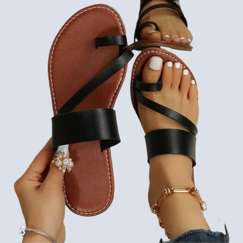 

Women Minimalist Thong Sandals 2024 New Fashion Flat Sandals Summer Outdoor Beach Vacation Leisure Woman Shoes