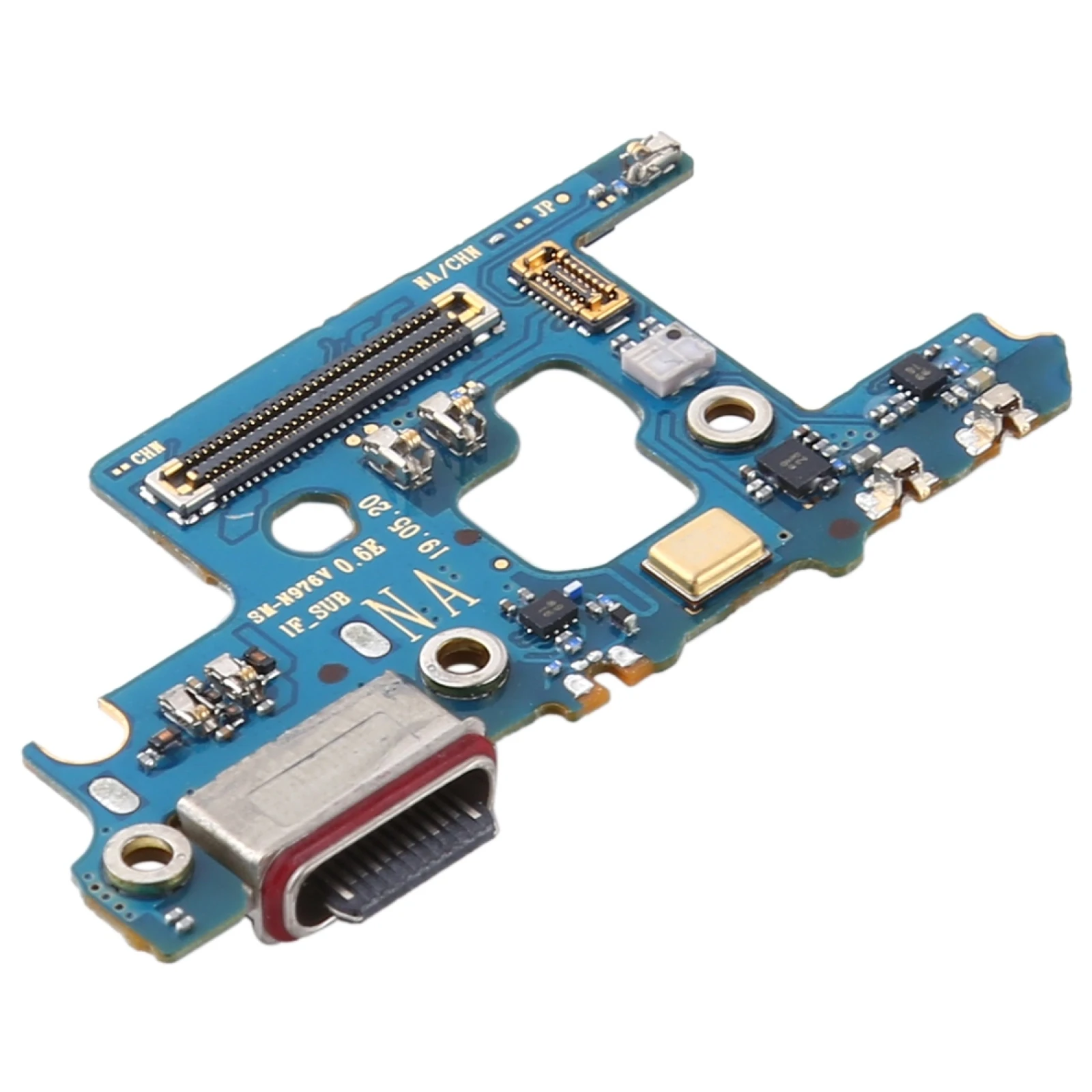 Scheda porta di ricarica per Samsung Galaxy Note 10 + 5G SM-N976V telefono Flex Cable Board riparazione parte di ricambio