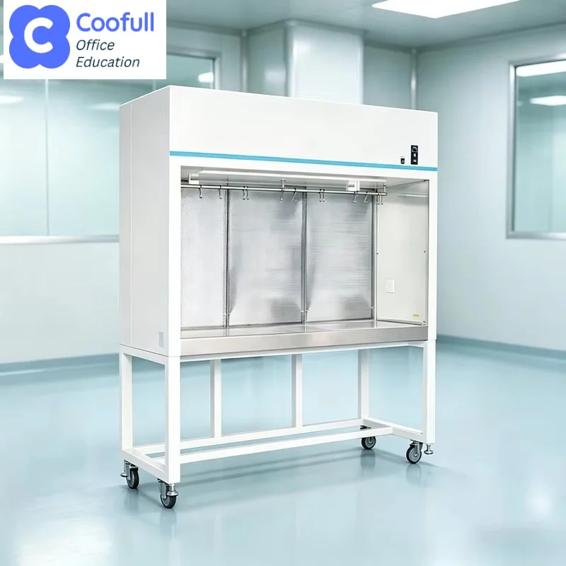 COOFULL  Low Particle Air Cleaning Equipment Laminar Flow Cabinet, Hospital Lab Mobile Clean Bench for Medical Research Use