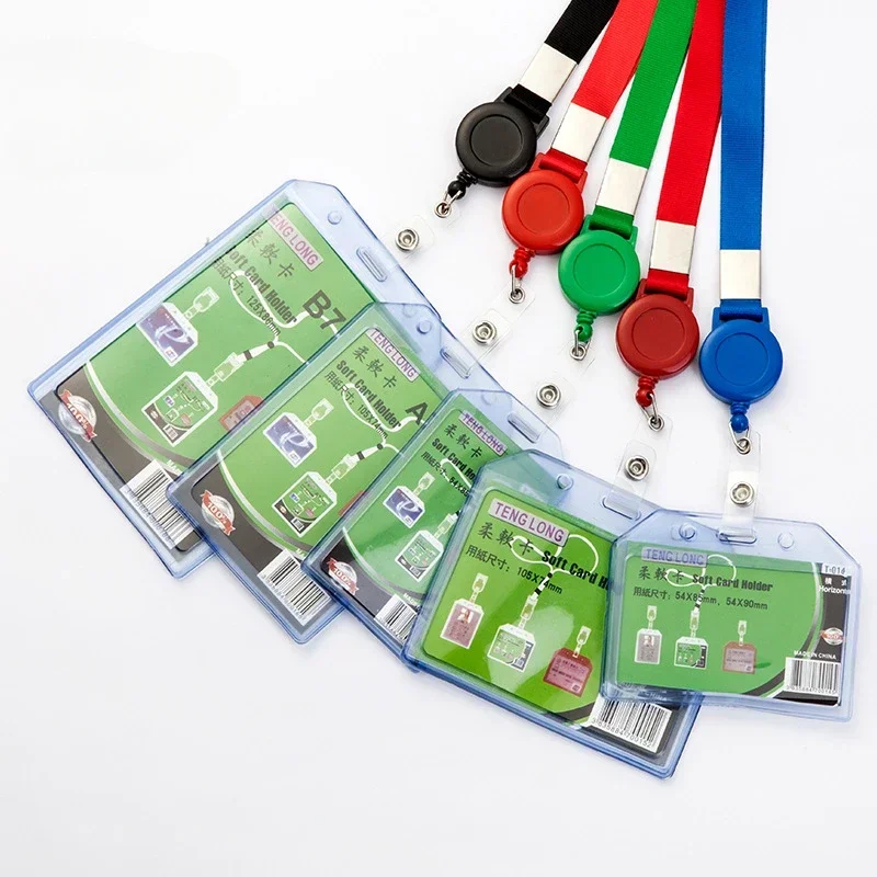 1.5cm Wide Easy To Pull Buckle Hanging RopeChest Card Hanging Strap Card Sleeve Work Permit Lanyard Id Card Holder