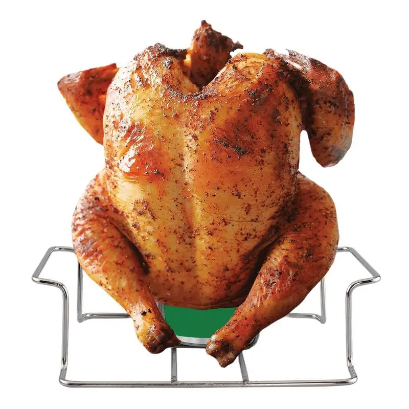 

Chicken Racks Stainless Steel Roaster Racks Reusable Barbecue Rotisserie Rack For Lamb Roasted Chicken Turkey Ham