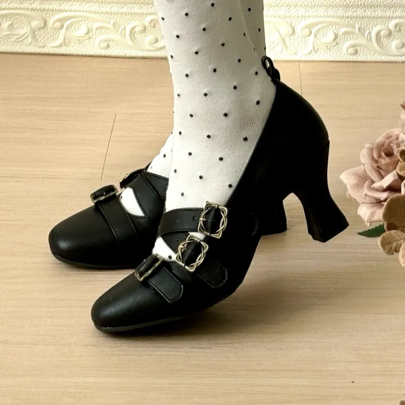 

High Heels Women Shoes Designer New 2025 Sexy Marie Janes Trend Loafers Shoes Winter Chunky Party Pumps Dress Zapatillas Mujer