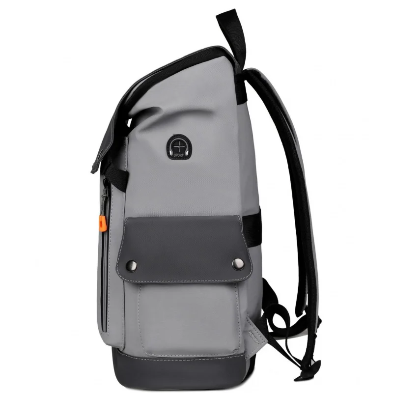 Mechanical Style Business Backpack Trendy Business Short-Distance Commuter Men's Backpack Large Capacity Travel Computer Bag Bac