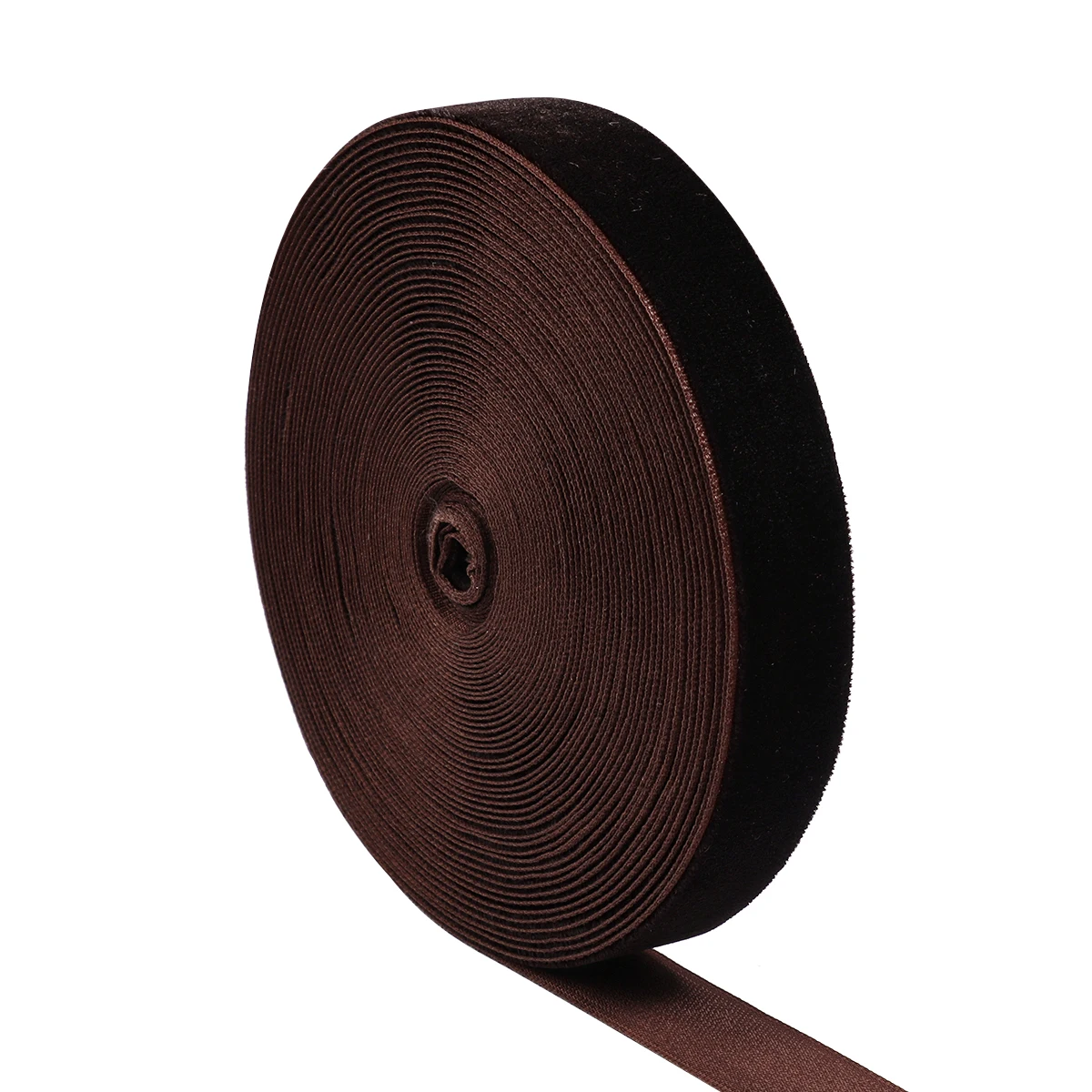 5-10 yards/rolle Samtband Weinrot Farbe Einseitiges Beflockungsband Für DIY Weihnachten Party Geschenk Blumenstrauß Verpackung Dekoration – Detail 7