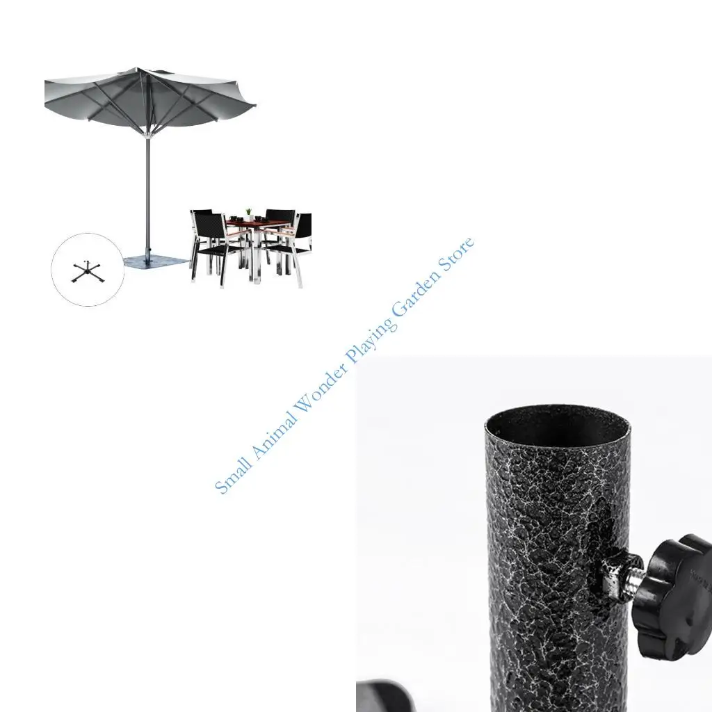 

C9GC Oversized Beach Umbrellas With Weighted Folding Base Regulable Canopies for All Day Sun Protecting